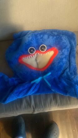 Huggy wuggy costume for boy 8-10 pull over with mittens