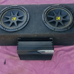 ($220 no less/ no menos) Kicker 12s / Sony Amp / Sub Box