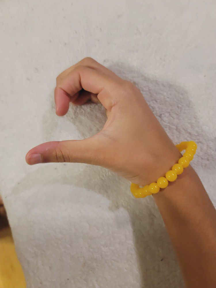 Sunshine Yellow Beaded Bracelet 🌞 