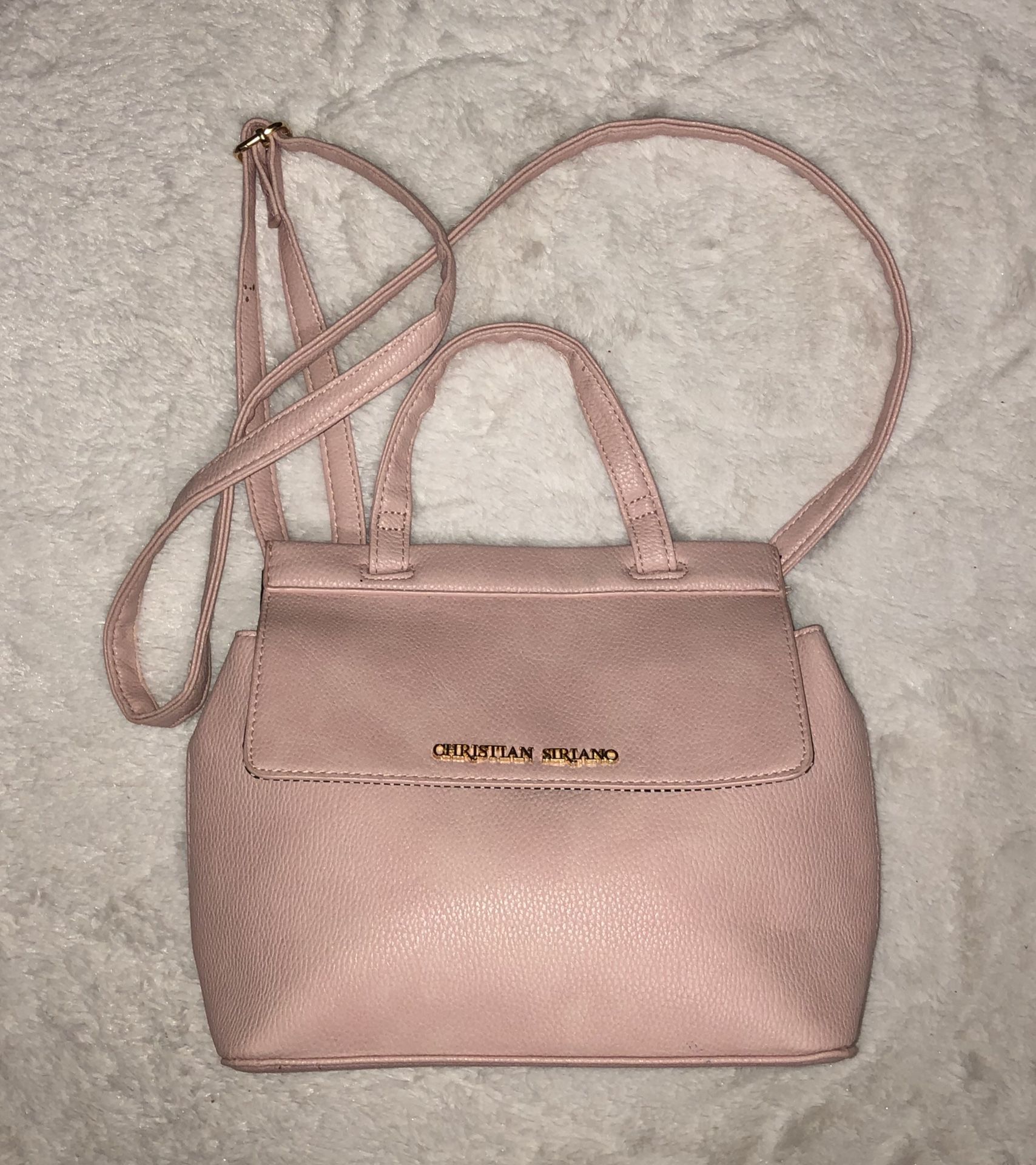 Christian Siriano Baby pink backpack purse
