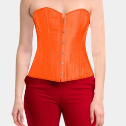 ORANGE BUSTIER TOP CORSET