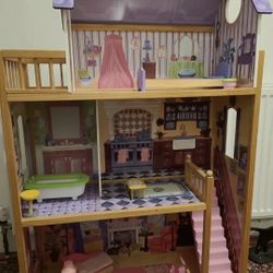 KidKraft 65092 Doll House Kayla. Wood Perfect For Barbie Size Dolls