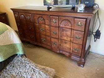 Large Dresser Chest of Drawers and Night Stand