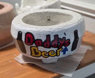 Concrete cooler or mancave decor