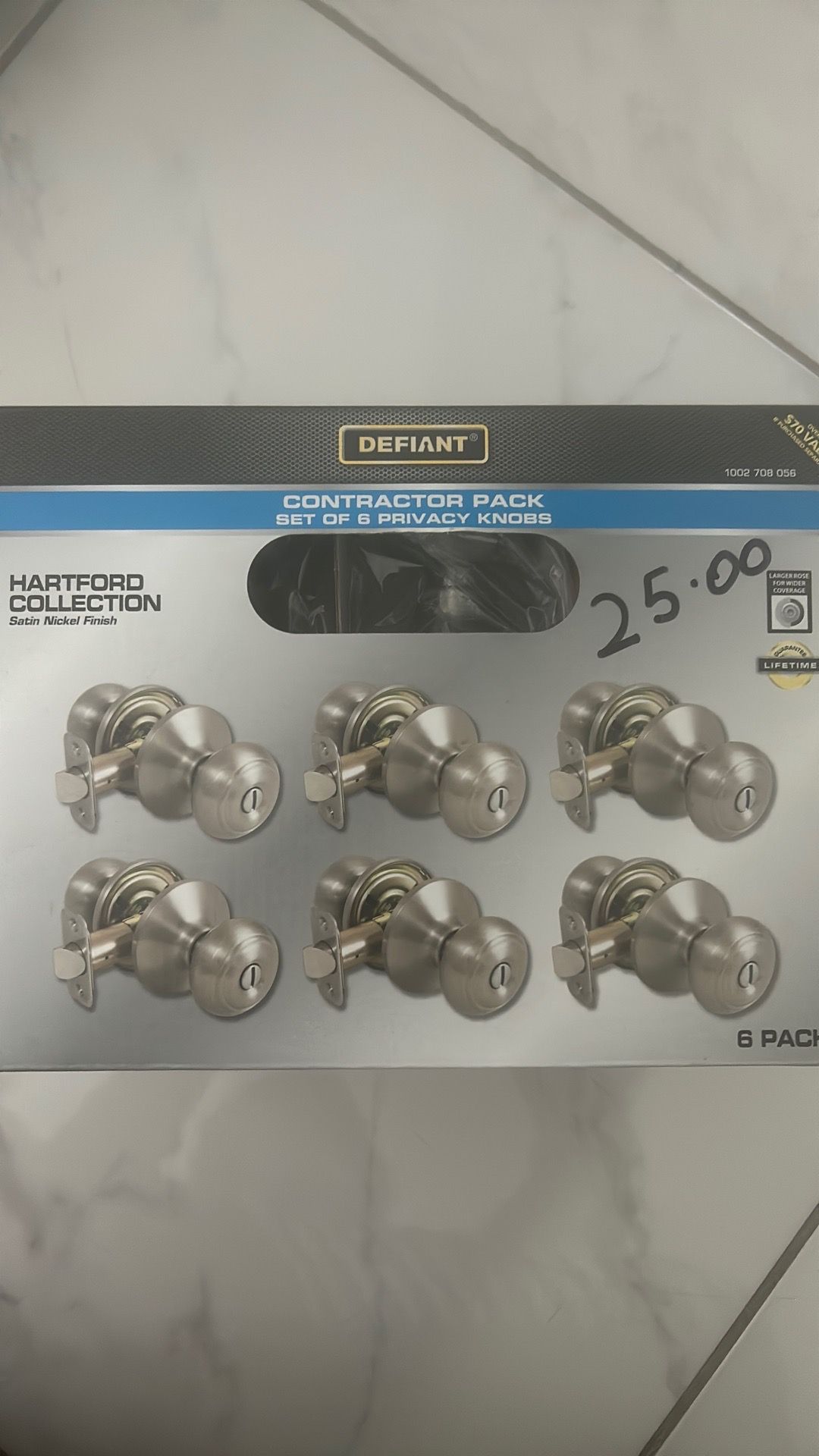 Knobs/ Cerraduras. Satin Nickel.