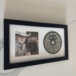 Jason Aldean Signed And Framed Debut CD From 2005. 