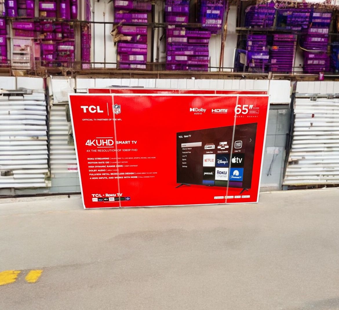 HD191 65” TcL 4k Roku smart led Uhd tv,All Products : American Fashion Style Bags On Sale