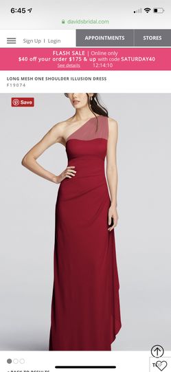 David’s bridal long gown