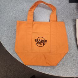 Trader Joe's Orange Canvas Halloween Bag