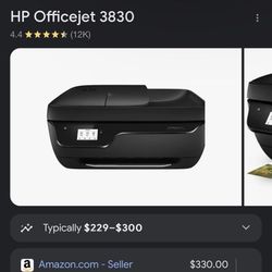 HP Officejet 3830 Printer 