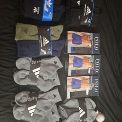 Socks And Boxer Adidas And Polo $120