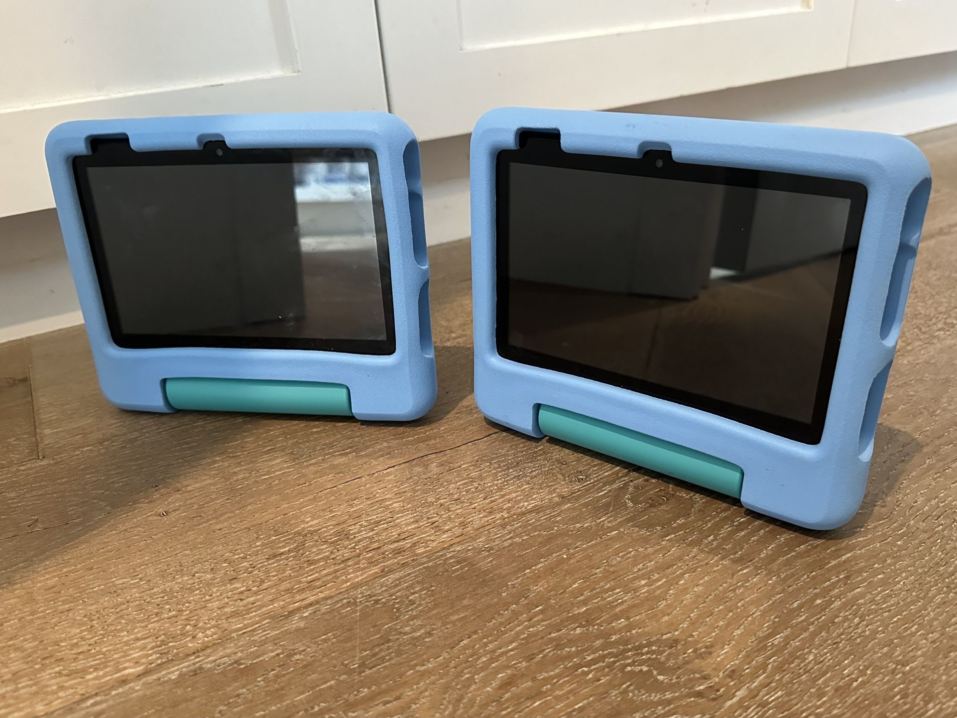 Two Amazon Fire Tablets 7 Kids (2022)