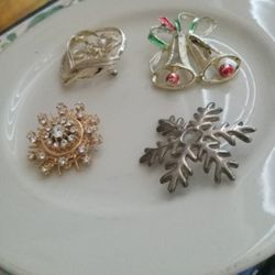 Christmas Broach four of them