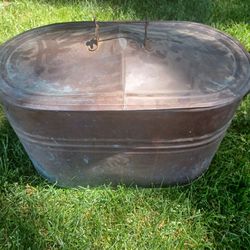 Antique Copper Boiler With Lid