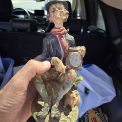 Vintage Porcelain  Limited Edition Organ Grinder 