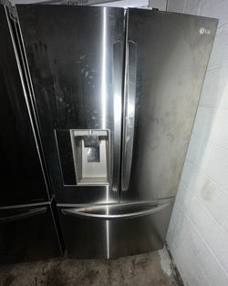 LG 3‑Door Refrigerator Stainless w/ Ice Maker – Priced to move