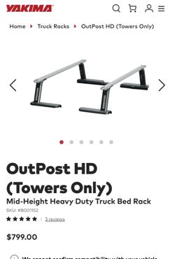 Yakima Outpost Towers w/ Nissan/Toyota mount kit
