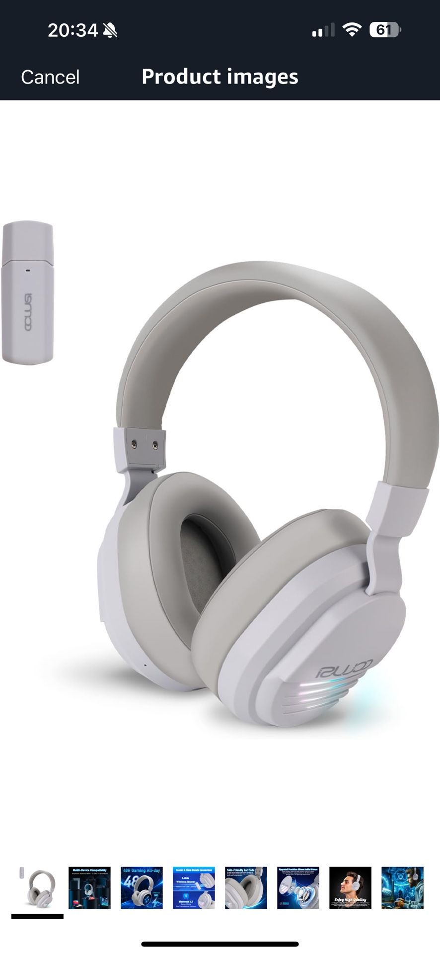 Wireless Gaming Headset with Mic,2.4GHz+BT Gaming Headphones for PS5/PS4,PC,Laptop,Mac,Mobile,Over-Ear Wireless Headsets for 48H Playtime Gray-X09
