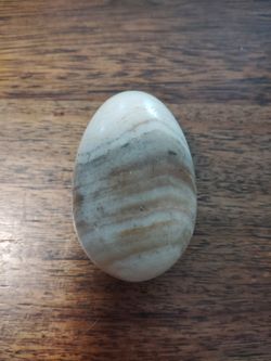 Cream Colored geode egg shape