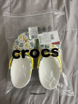 pokémon crocs size men 5 women 7