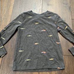 Boys Gray Car Long Sleeve Shirt Size 5t By Cat & Jack #13