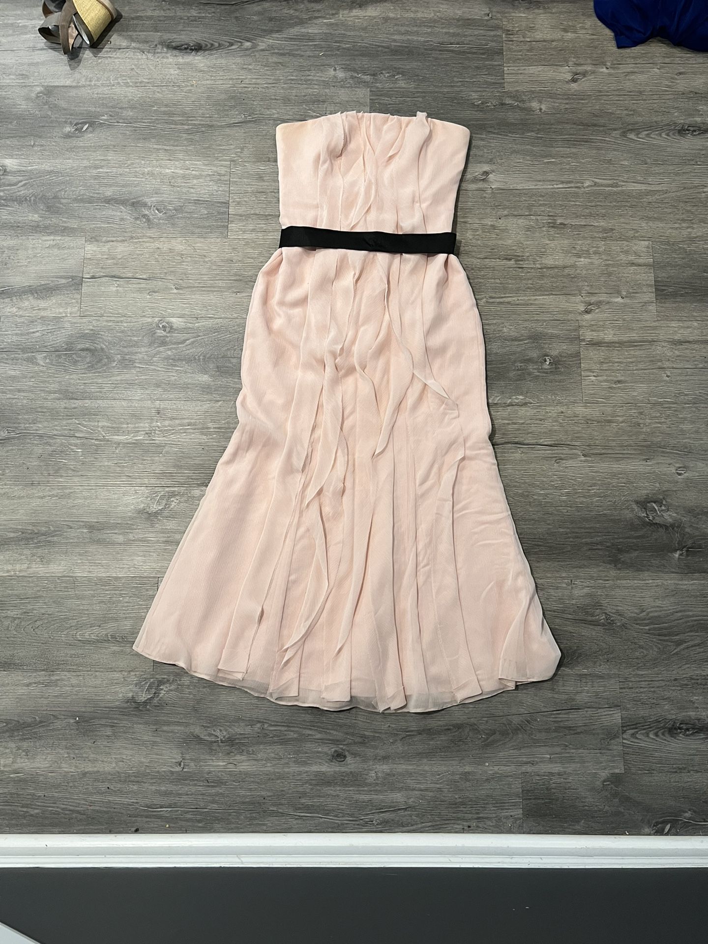 White By Vera Wang Size 10 Long Formal Dress