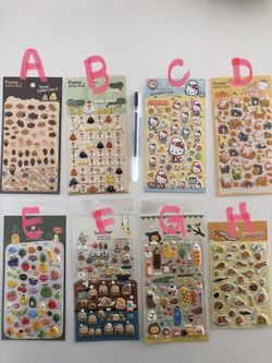 Cute puffy stickers for cheap !