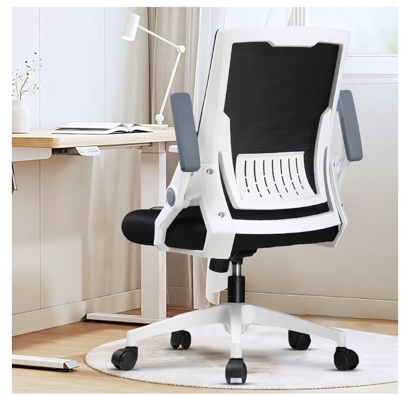 COMHOMA Ergonomic Computer Desk Chair (White)