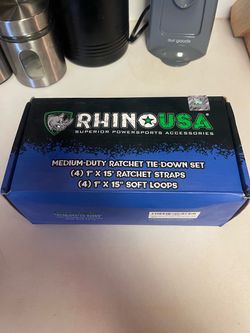 Rhino USA Ratchet Tie-Down Straps 4-Pack – New – $20 Firm
