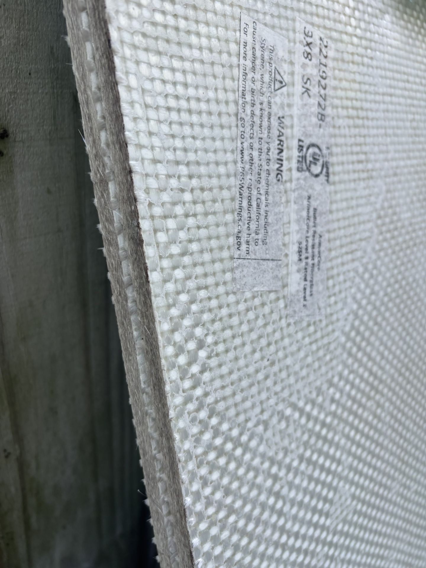 Ballistic Fiberglass Panels