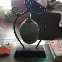 Beautiful Glass And Jade Antique Bell Rare 