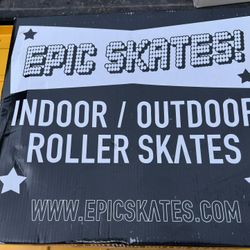 Epic Indoor/Outdoor Roller Skates . Pink Size 4 . New In Box 
