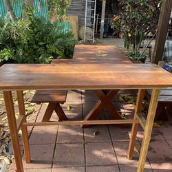 Cypress Wood Breakfast Table For Kids