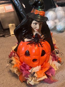 Halloween ceramic witch