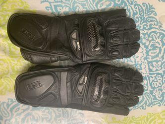 New leather motorcycle gloves