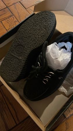 TUK Anarchic 6 ring Black Lace-Up Creeper Shoes