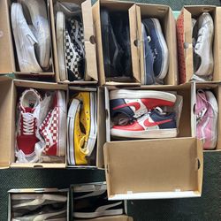 25 pairs of Women’s shoes (Vans, Nikes, Pumas) Size 7