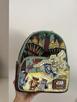 Loungefly Star Wars Ewoks and Droids Glow in the Dark Exclusive Backpack NEW