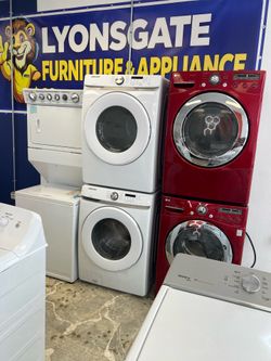 Stackable washer and dryer