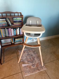 Modern Wooden Baby High Chair with Tray