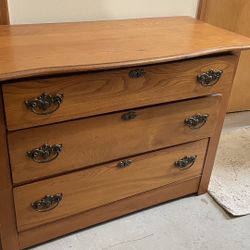 Solid wood vintage dresser