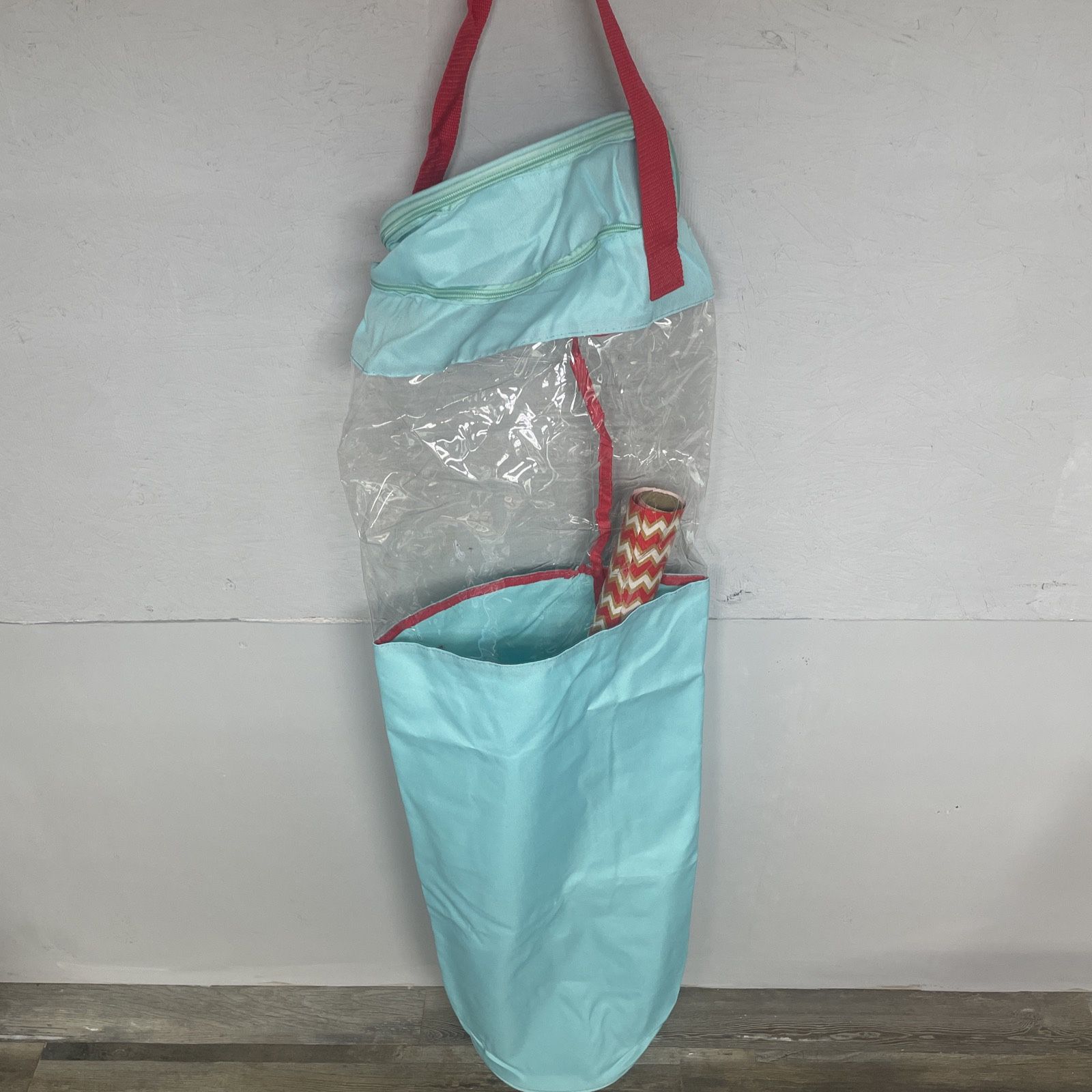 Christmas Wrapping Paper Storage Bag Container home Organizer