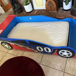 Race Car Toddler Bed With Mattress