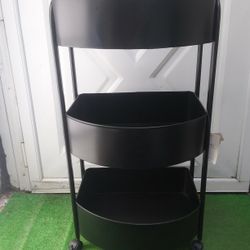 3 Tier Metal Rolling Cart