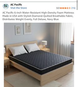 Full bed and waterproof mattress!