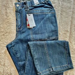 New Women’s Jeans Size 14 Straight Fit High Rise Waist