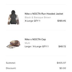 Nocta X Nike mountain Collab *sold out online*