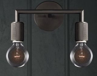 Restoration Hardwear double light wall lamp