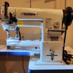 Techsew 2750 PRO Cylinder Walking Foot Industrial Leather Sewing Machine
