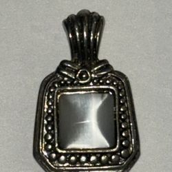 Silver And Moonstone Pendant 